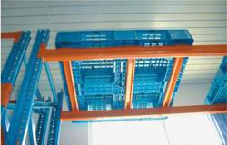 田字型塑料托盤(pán)與橫梁式貨架的配合使用場(chǎng)景